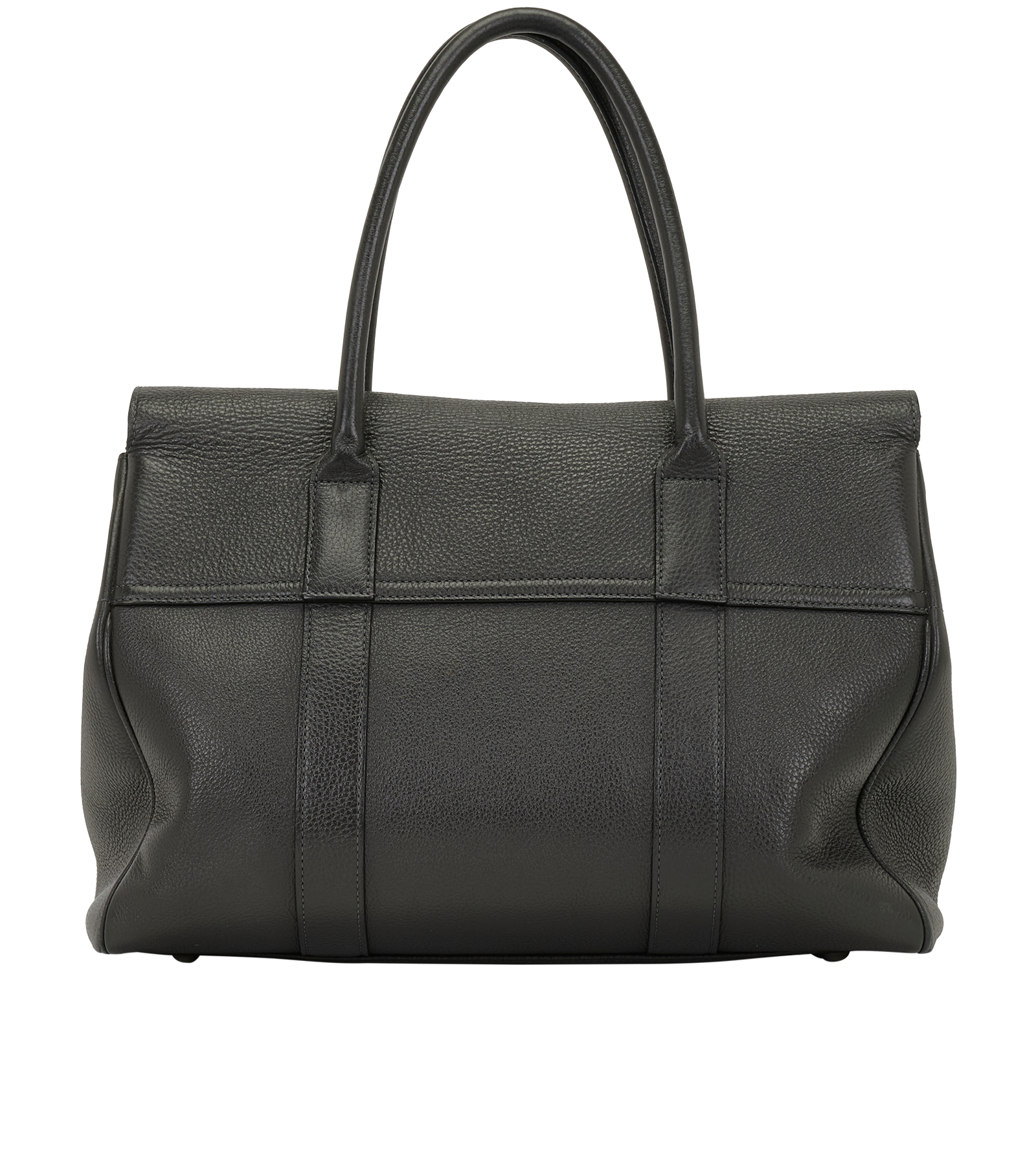 Bayswater, &pound;495, Handbags, Dark Grey, Leather, Back view